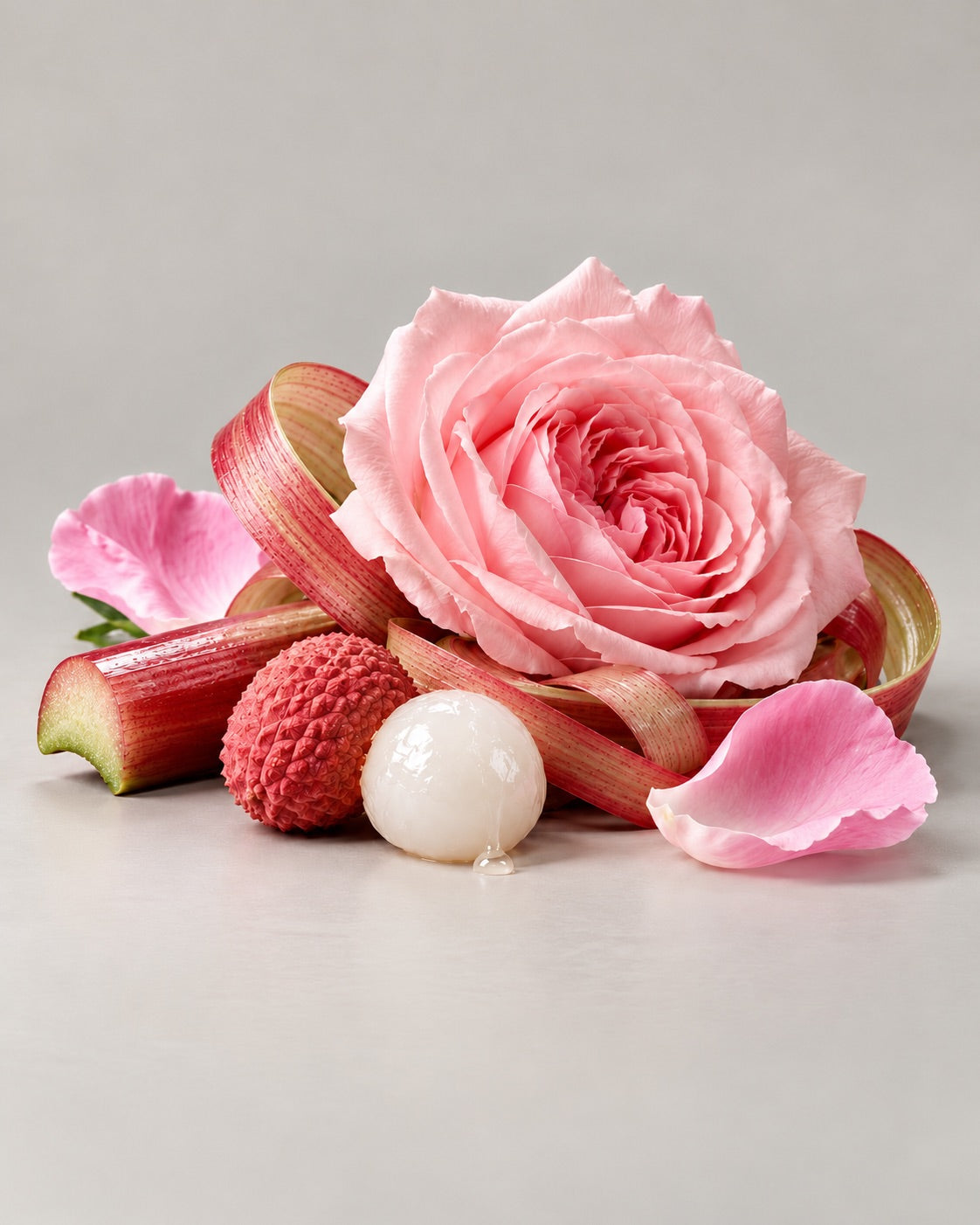 Délice notes: rose, rhubarb and lychee