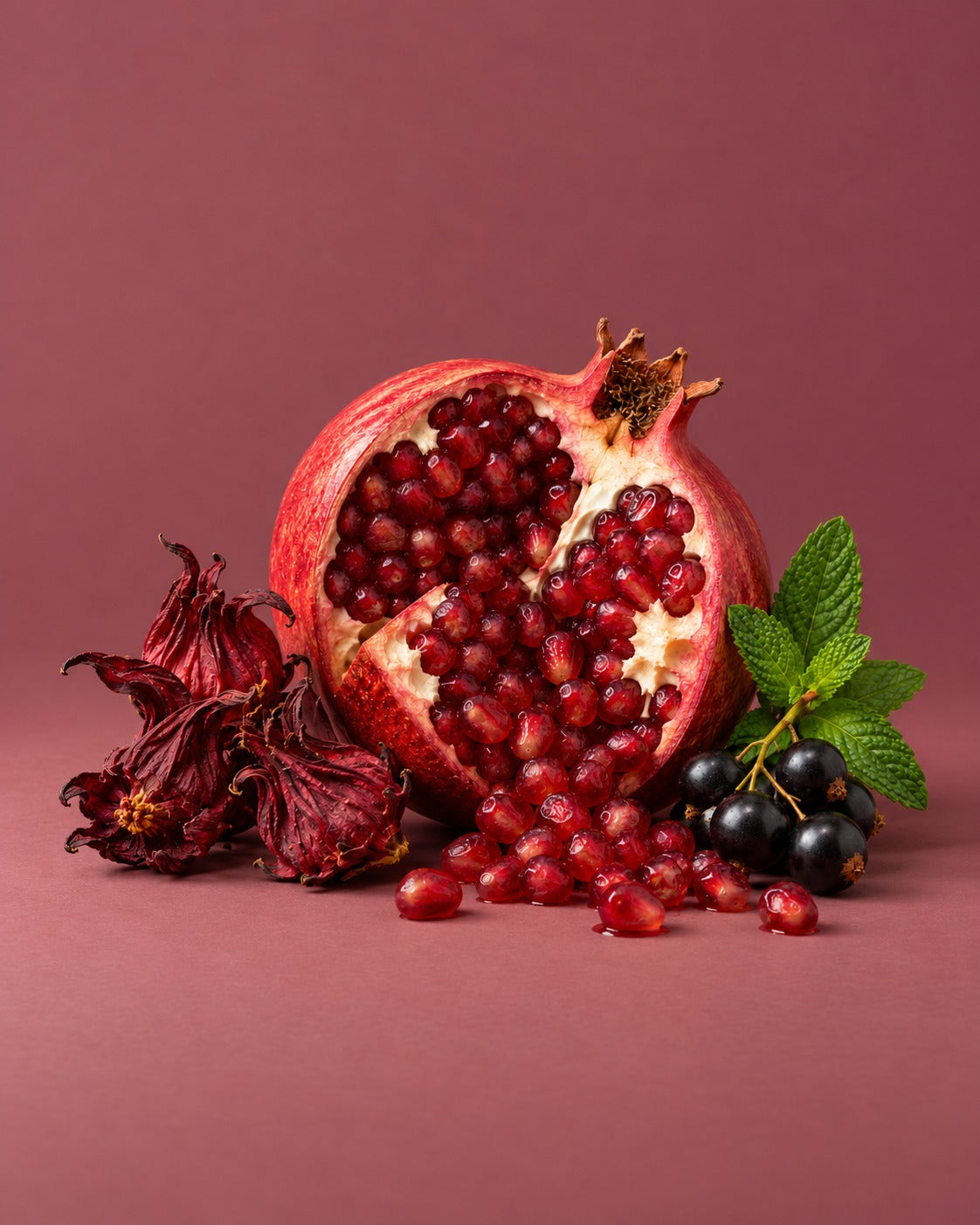 Royal Hibiscus notes: hibiscus, blackcurrant and pomegranate